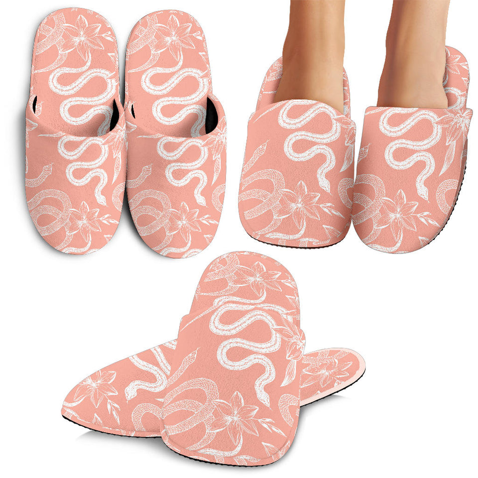 Snake Lilies Flower Pattern Slippers