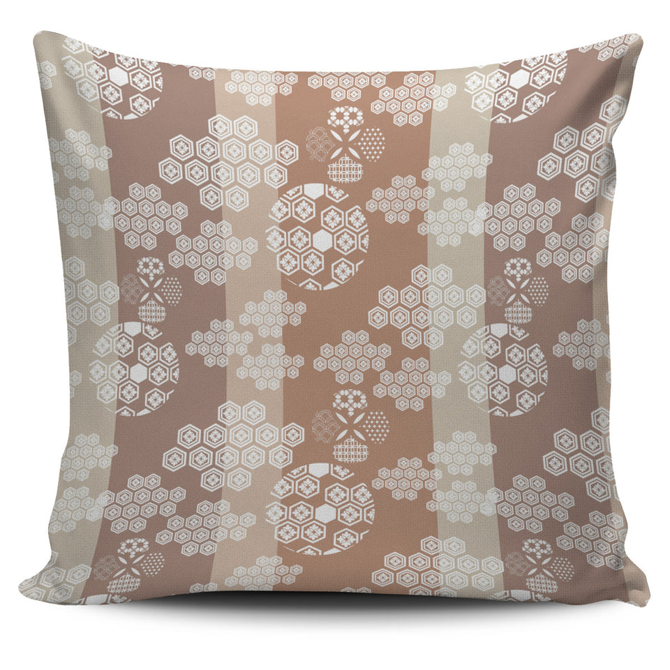 Beautiful Hexagon Japanese  Pattern Pillow Cover