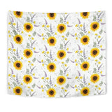 Beautiful Sunflowers Pattern Wall Tapestry