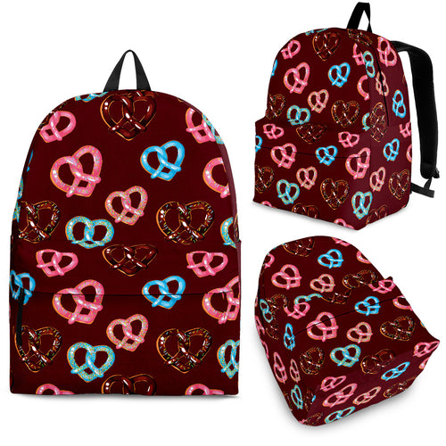 Pretzels Pattern Print Design 05 Backpack
