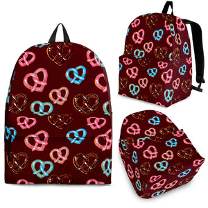 Pretzels Pattern Print Design 05 Backpack