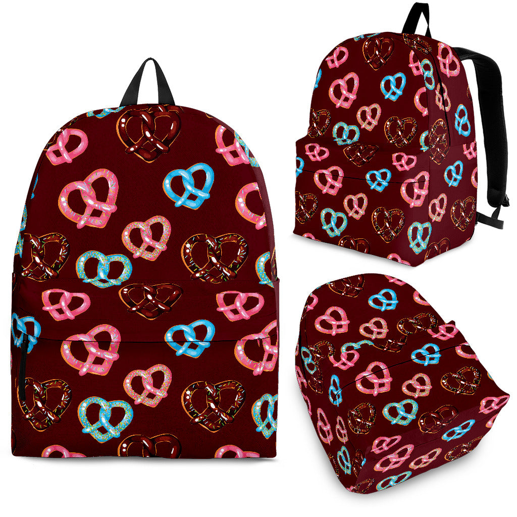 Pretzels Pattern Print Design 05 Backpack