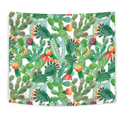 Cactus Design Pattern Copy Wall Tapestry