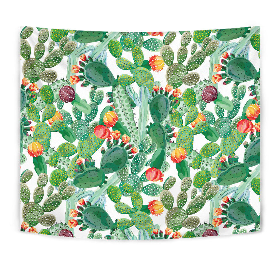 Cactus Design Pattern Copy Wall Tapestry