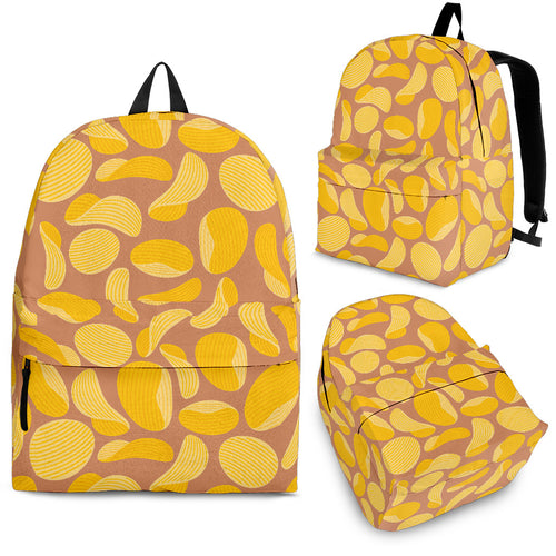 Potato Chips Pattern Print Design 01 Backpack