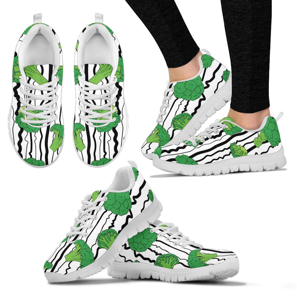 Cool Broccoli Pattern Women'S Sneaker Shoes