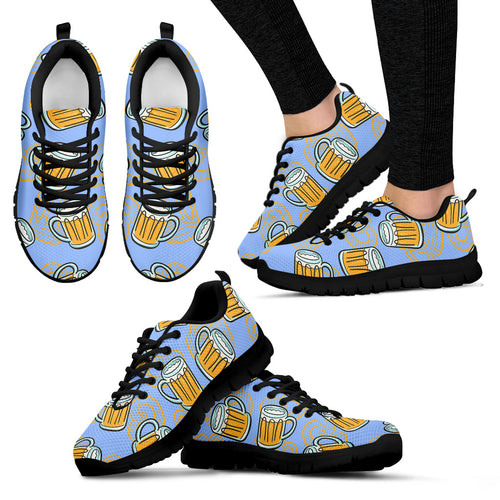Beer Pattern Women'S Sneaker Shoes