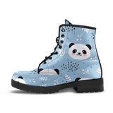 Cute Panda Pattern Leather Boots