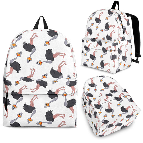 Ostrich Pattern Print Design 02 Backpack