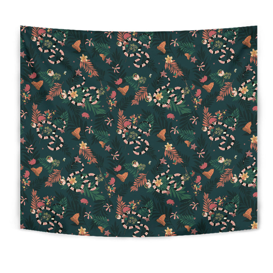 Snake Forest Pattern Wall Tapestry