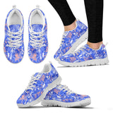 White Bengal Tigers Pattern Women'S Sneaker Shoes