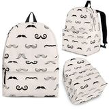 Mustache Beard Pattern Print Design 05 Backpack