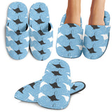 Stingray Pattern Print Design 03 Slippers