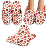 Colorful Maple Leaf Pattern Slippers