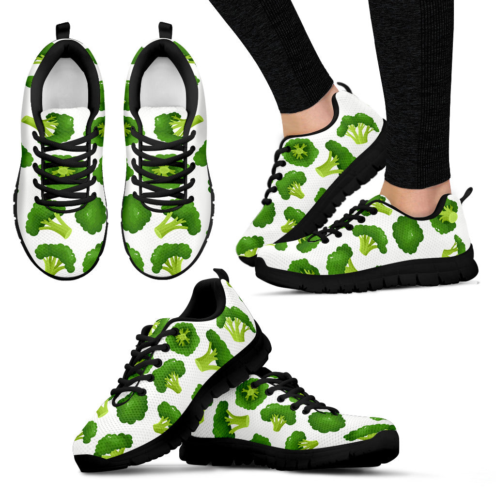Cute Broccoli Pattern Women'S Sneaker Shoes