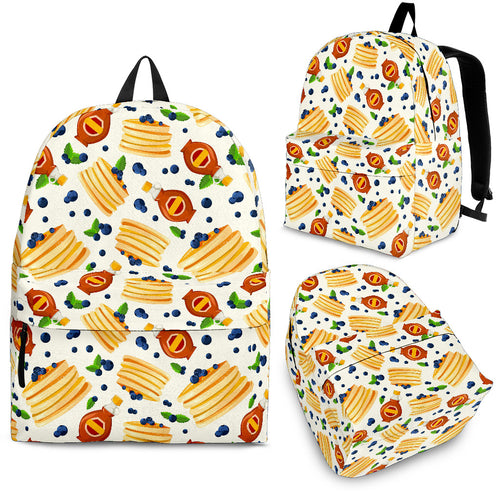 Pancake Pattern Print Design 02 Backpack