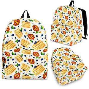 Pancake Pattern Print Design 02 Backpack