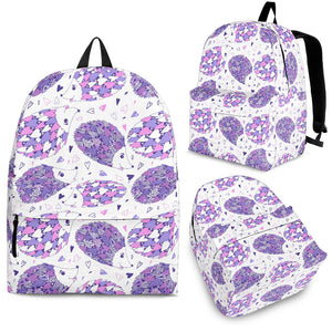 Hedgehog Pattern Print Design 05 Backpack
