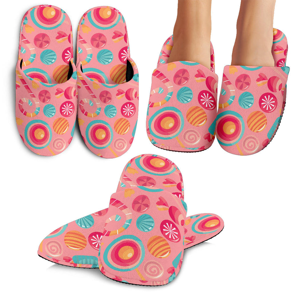 Colorful Candy Pattern Slippers