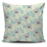 French Bulldog Hawaii Blackground Pillow Cover