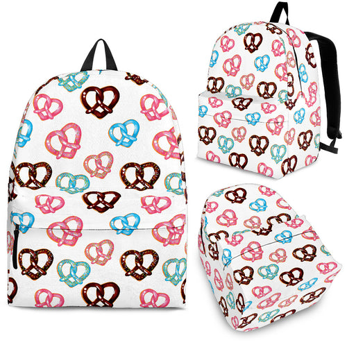 Pretzels Pattern Print Design 04 Backpack