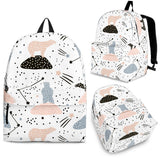 Polar Bears Star Poka Dot Pattern Backpack