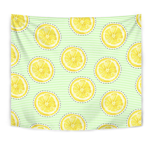 Slice Of Lemon Pattern Wall Tapestry