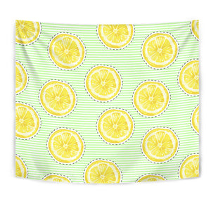 Slice Of Lemon Pattern Wall Tapestry