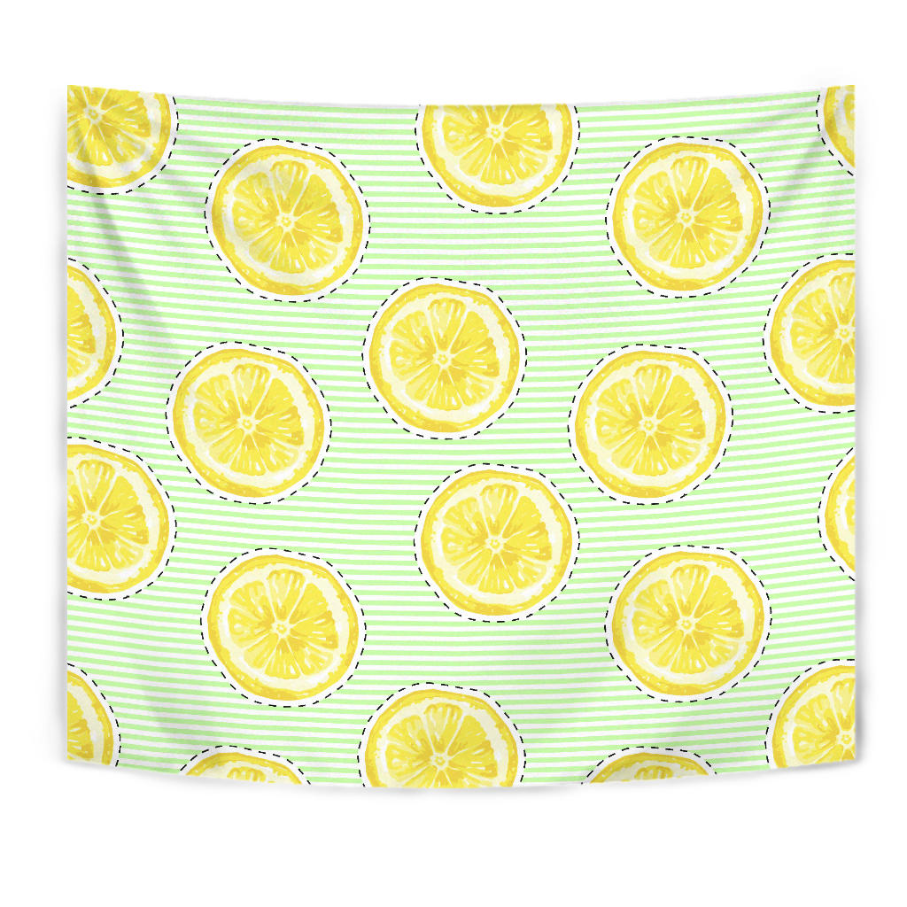 Slice Of Lemon Pattern Wall Tapestry