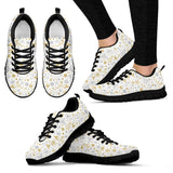 Christmas Tree Christmas Elemen'St Silver Gold Pattern Women'S Sneaker Shoes