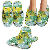 Hand Drawn Windmill Pattern Slippers