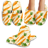 Carrot Pattern Print Design 01 Slippers