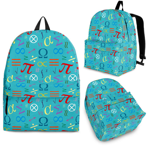 Math Pattern Print Design 02 Backpack