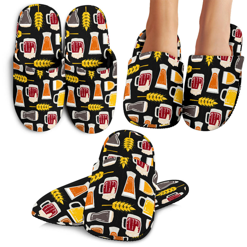 Beer Type Pattern Slippers