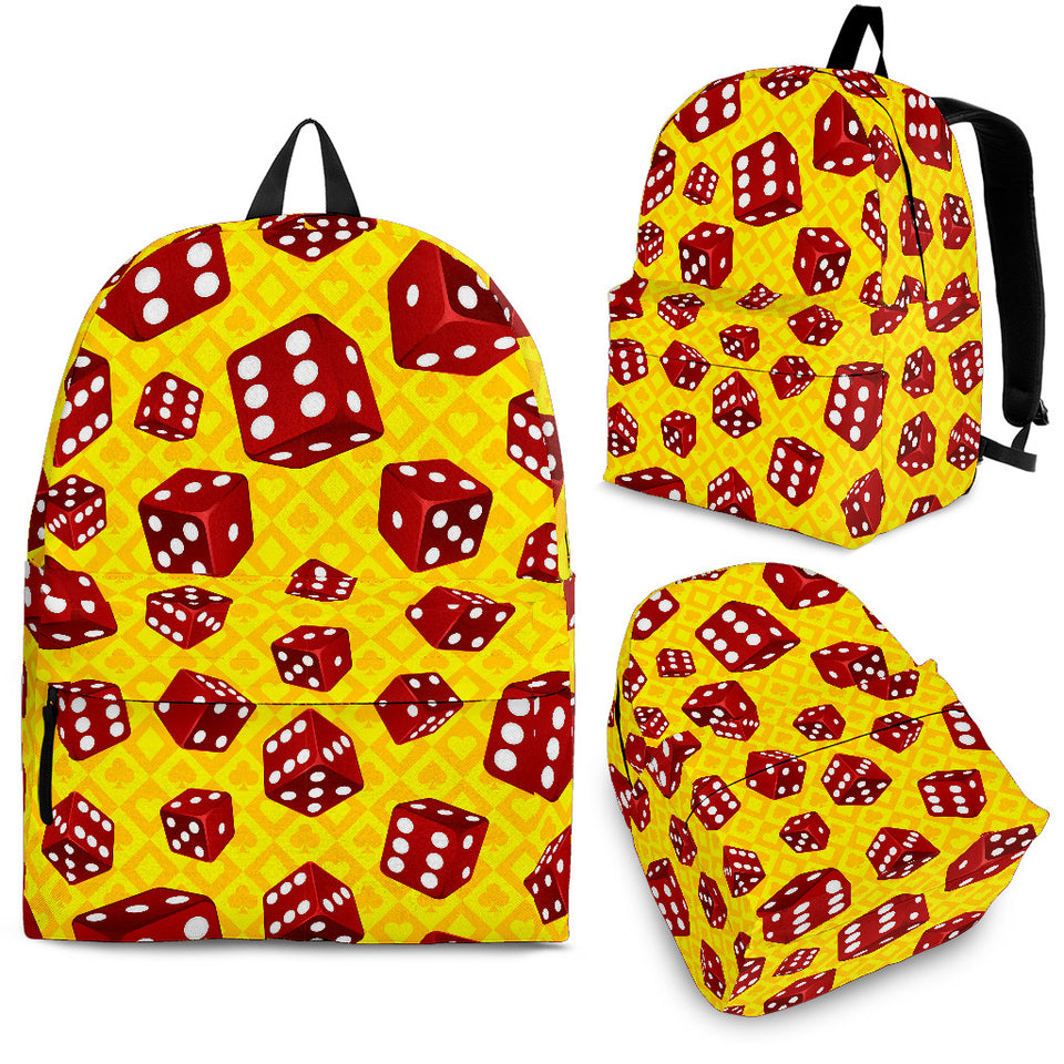 Dice Pattern Print Design 04 Backpack