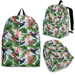 Hummingbird Pattern Print Design 05 Backpack