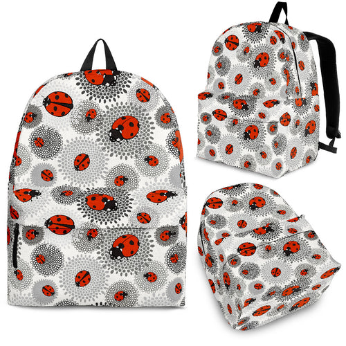 Ladybug Pattern Print Design 05 Backpack