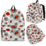 Ladybug Pattern Print Design 05 Backpack