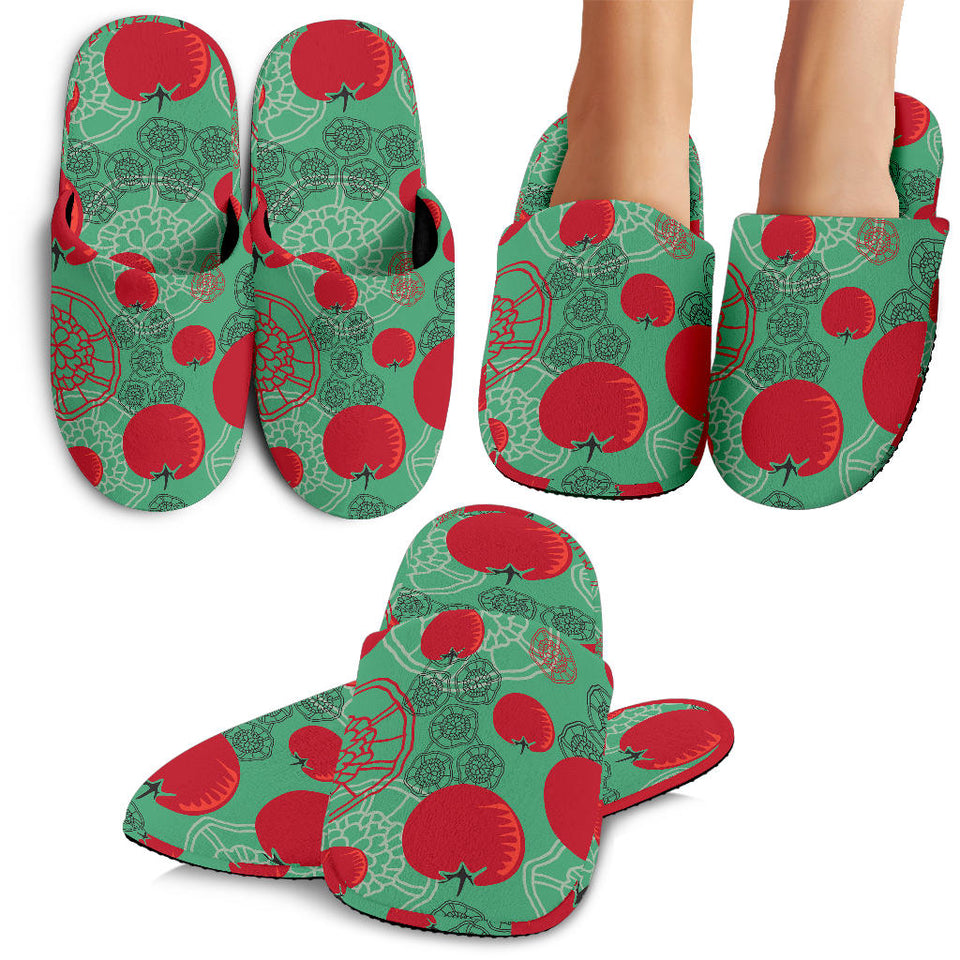 Tomato Design Pattern Slippers