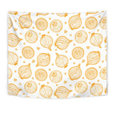 Hand Drawn Onion Pattern Wall Tapestry