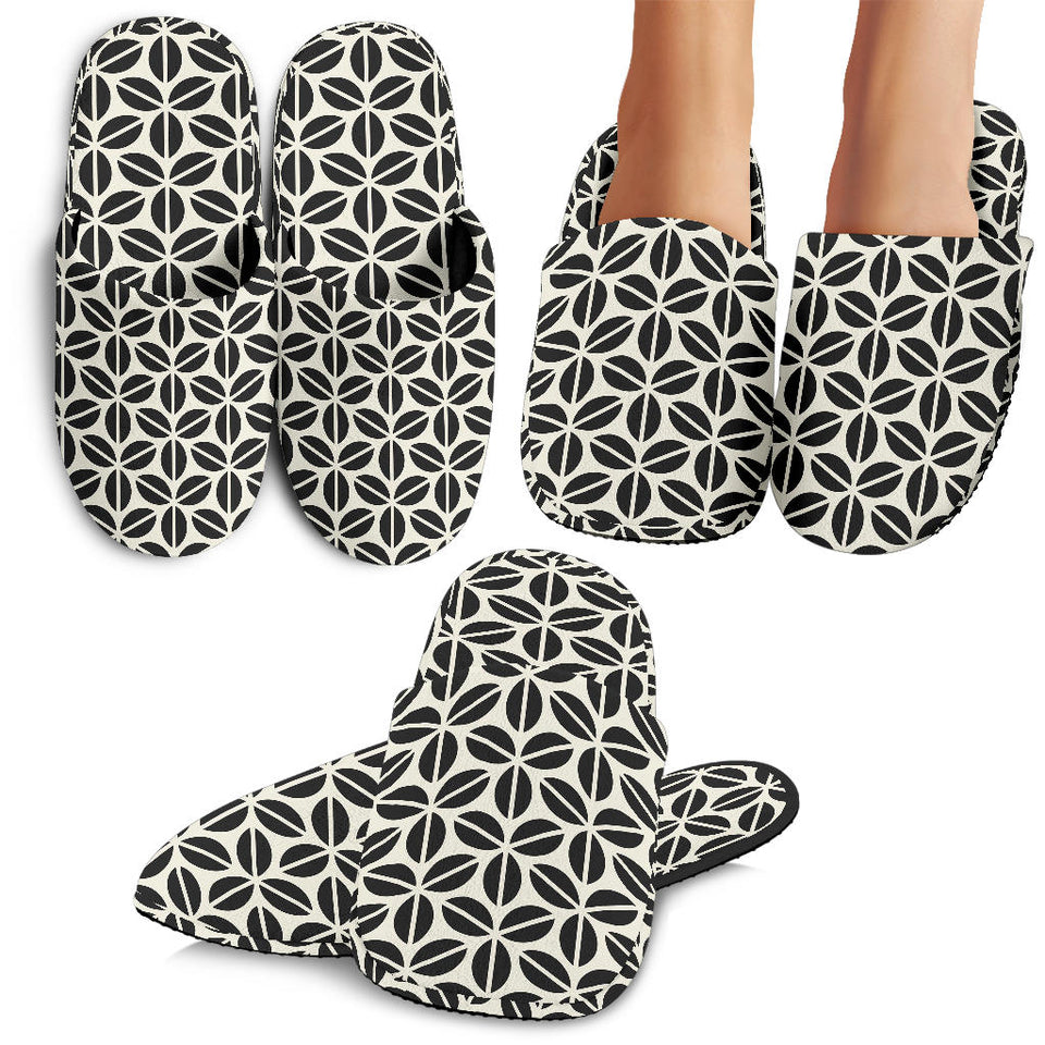 Coffee Bean Abstract Modern Pattern Slippers