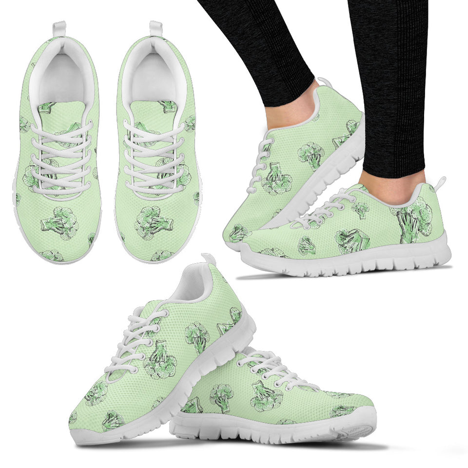 Broccoli Sketch Pattern Women'S Sneaker Shoes