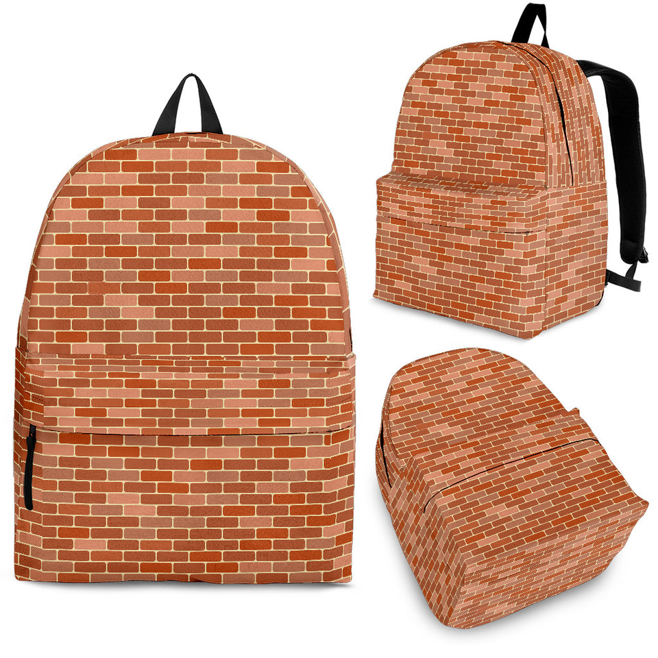 Brick Printed Pattern Print Design 02 Backpack