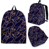 Eggplant Pattern Print Design 04 Backpack