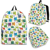 Chemistry Periodic Table Pattern Print Design 05 Backpack