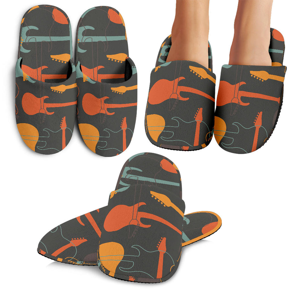 Electric Guitars Pattern Slippers