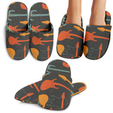 Electric Guitars Pattern Slippers