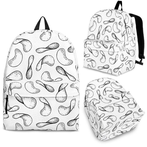 Potato Chips Pattern Print Design 04 Backpack