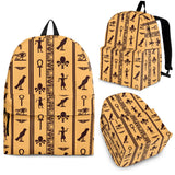 Egypt Hieroglyphics Pattern Print Design 02 Backpack