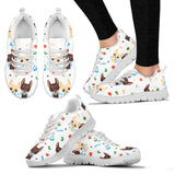 Cute Chihuahua Dog Pattern Women'S Sneaker Shoes